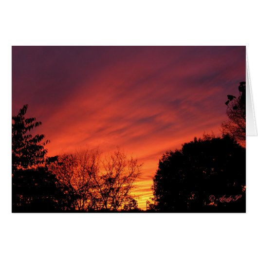 Sunset before storm ~ card (Front Horizontal)