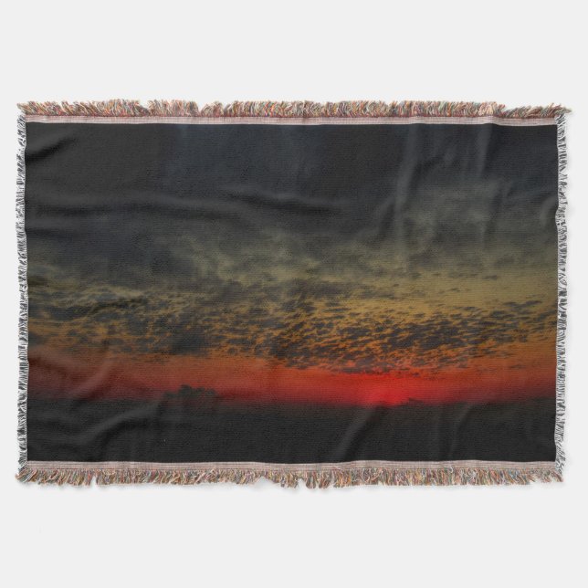 Sunset Before the Storm Throw Blanket (Front)