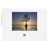 Sunset Behind a Tree Cards (Back Horizontal)