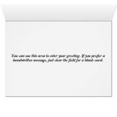 Sunset Behind a Tree Cards (Inside Horizontal (Bottom))