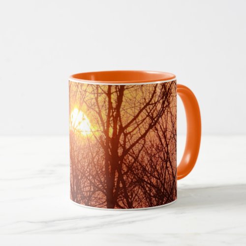 Sunset Behind the Trees Mug