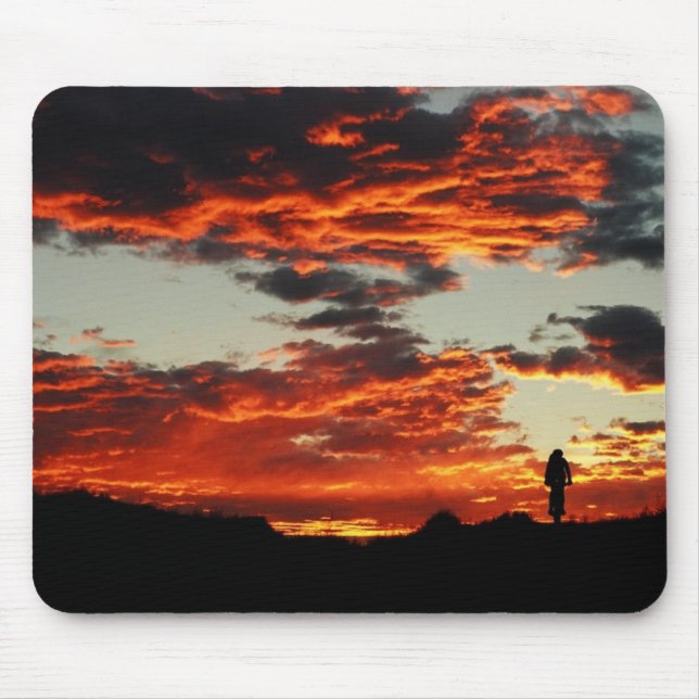 Sunset Bike Mouse Pad (Front)