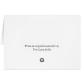 Sunset Birch Trees Cards (Back Horizontal)