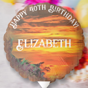 Sunset Birthday 2584  Balloon