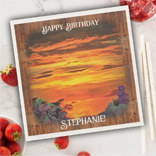 Sunset Birthday 2584 Napkins