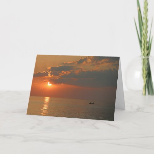 Sunset Birthday card