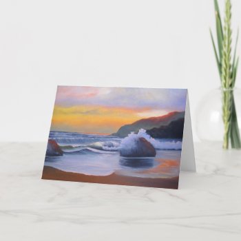 Sunset - Blank Greeting Card by SherryWeisel at Zazzle