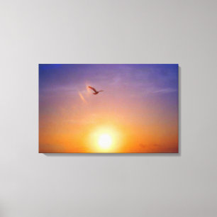Sunset Bliss 3 Panel Canvas Print