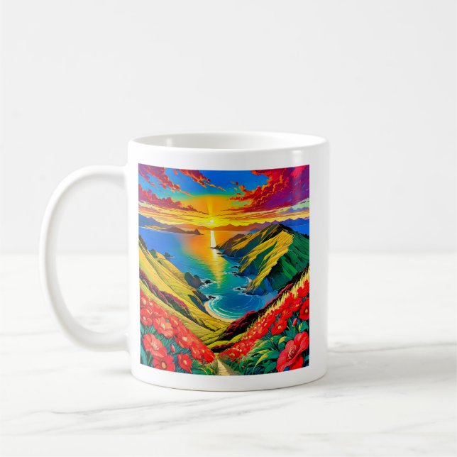 Sunset Bliss Coffee Mug (Left)