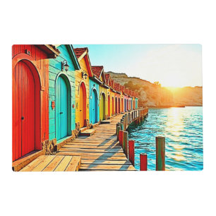 Sunset Bliss: Seaside Hues Placemat