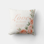 Sunset Bloom Throw Pillow