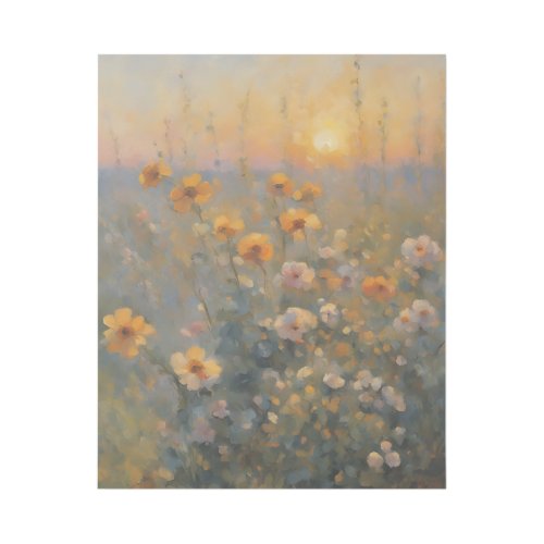 Sunset Blooms Impressionist Reverie Gallery Wrap