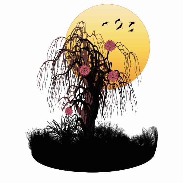 Sunset Blossoms Photo Sculpture (Front)