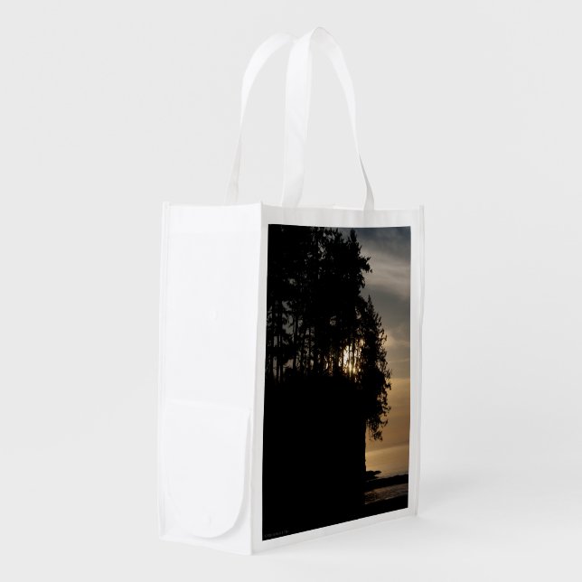 Sunset Bluff Reusable Grocery Bag (Front Side)