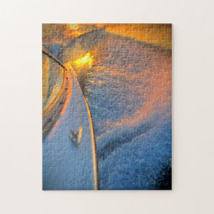 Sunset Boat Wake Puzzle