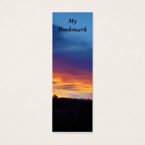 Sunset Bookmark Business Cards