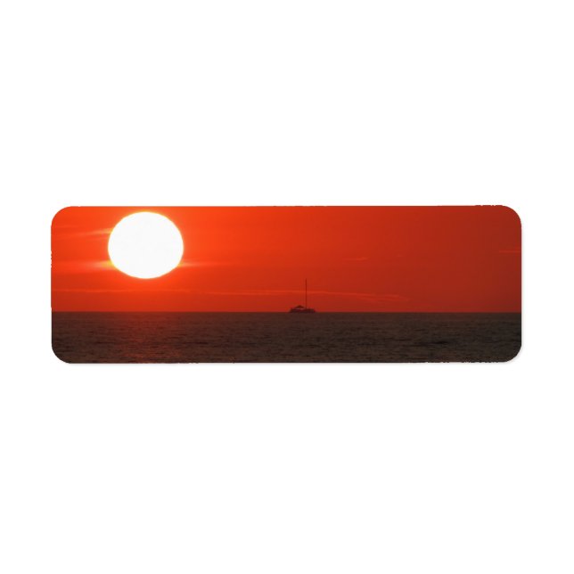 Sunset Booze Cruise Label (Front)