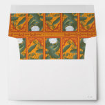 Sunset Botanical Panel Pattern - The White Lotus Envelope