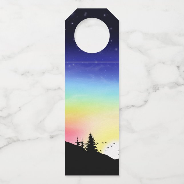 Sunset Bottle Hanger Tag (Front)