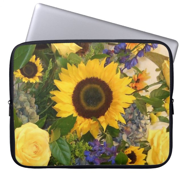 Sunset Bouquet Laptop Sleeve (Front)
