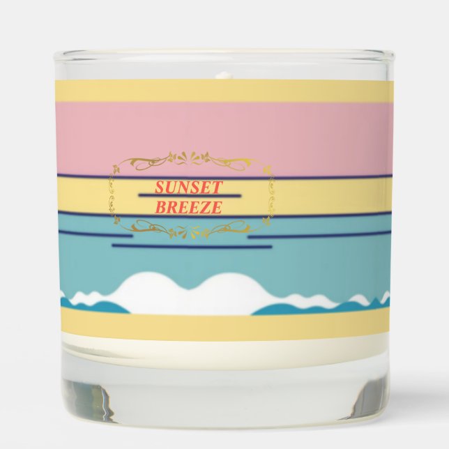 SUNSET BREEZE POP ART CANDLE (Front)