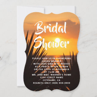 Sunset Bridal Shower Invitation