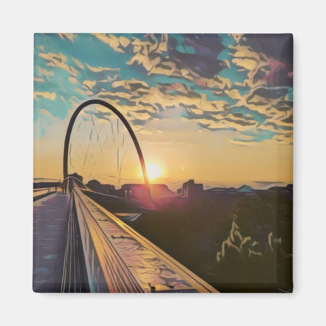 Sunset Bridge magnet (Front)