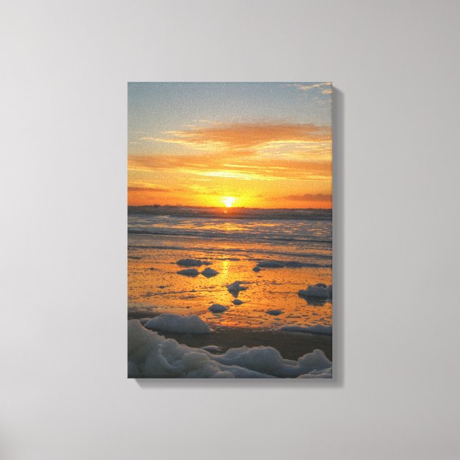 Sunset Bubbles Canvas Print (Front)