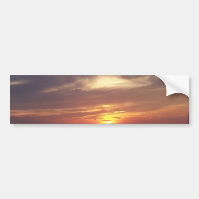 sunset bumper sticker (Front)