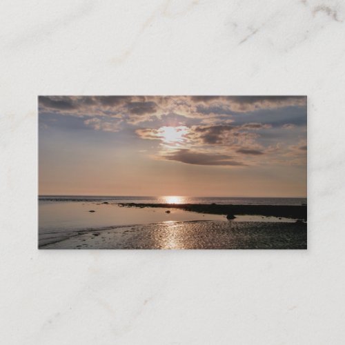 SUNSET WALES UK BUSINESS CARD