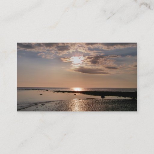 Customizable SUNSET WALES UK BUSINESS CARD