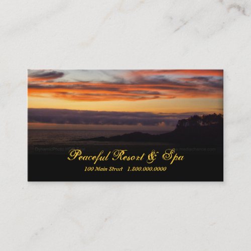 Sunset Business Card Template