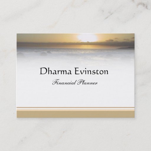 Customizable Sunset Business Card