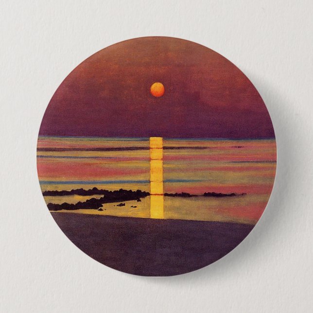 Sunset (by Félix Vallotton) Button (Front)