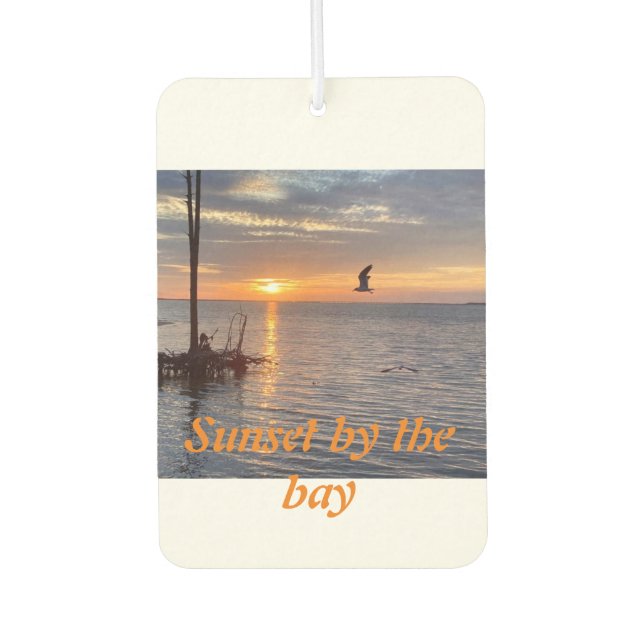 Sunset by the bay air freshener  (Front)