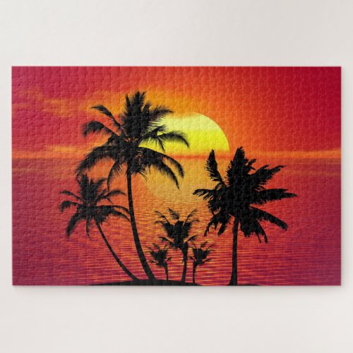 Sunset by the Beach Jigsaw Puzzle
