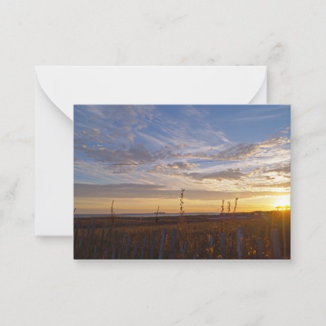 Sunset by the Beach Note Card (Front)