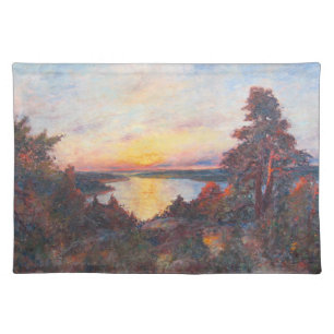 Sunset by the Coast (by Kimon Loghi) Cloth Placemat