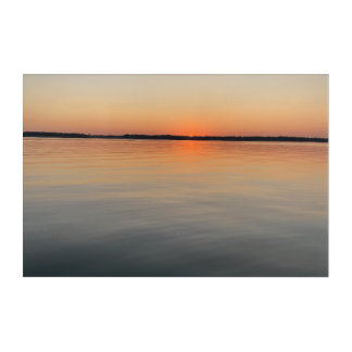 Sunset By the Lake Wall Art