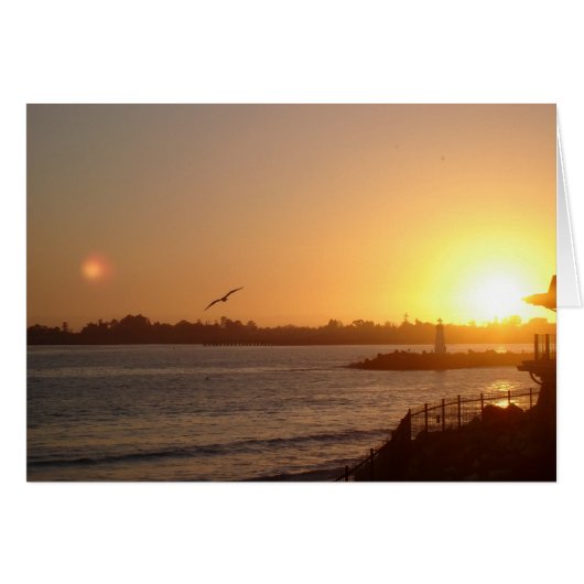 Sunset by the lighthouse Postcard (Front Horizontal)