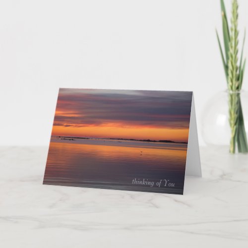 Sunset by the sea CC0158 Sympathy Card