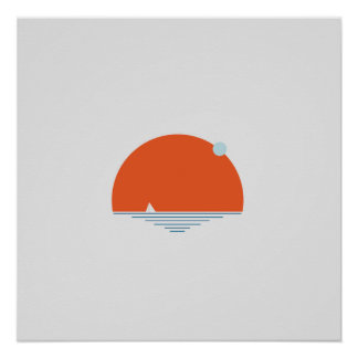 Sunset by the Sea Poster