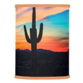 Sunset Cactus Desert Dusk Lamp Shade (Right)