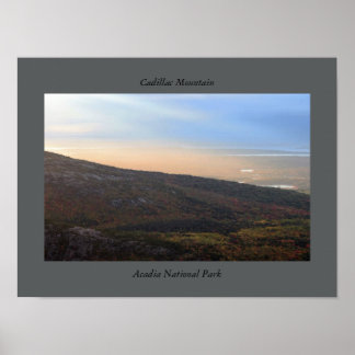 Sunset Cadillac Mountain Acadia National Park Poster