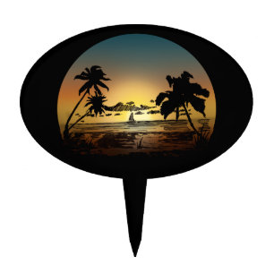 Sunset Cake Topper