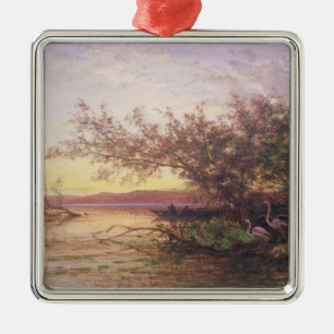 Sunset, Camargue Metal Ornament
