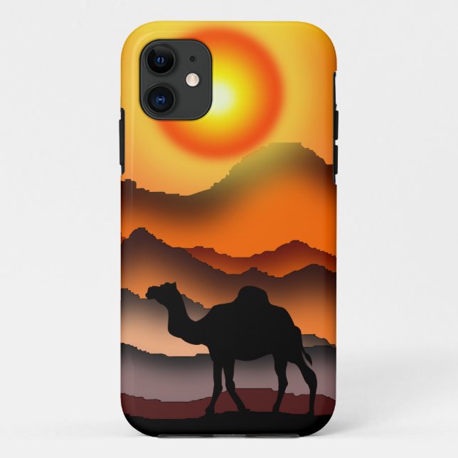 Sunset Camel iPhone Case (Back)