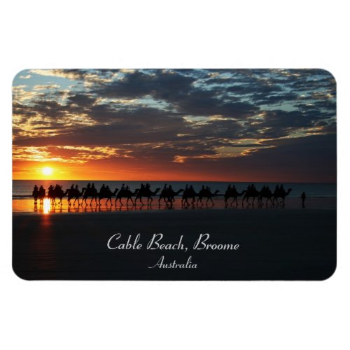 Sunset Camel Ride Broome Western Australia Magnet