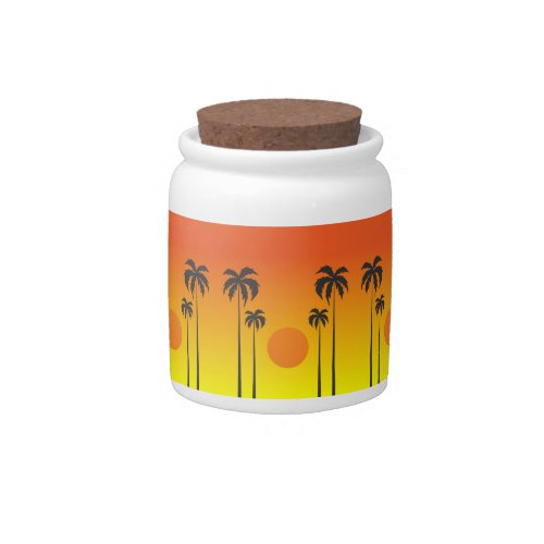 Sunset Candy Jar