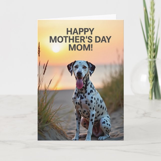 Sunset Canine Mother Love Card (Front)